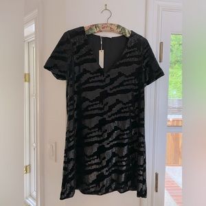 NEW Lavender Brown short black dress NWT size 2